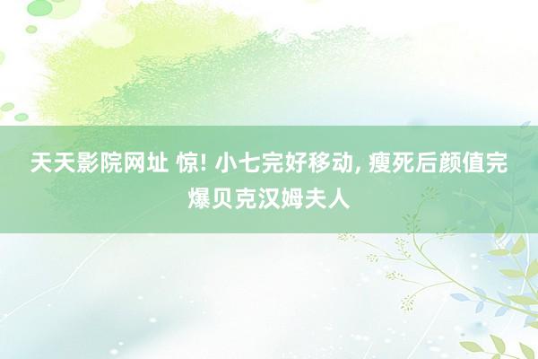 天天影院网址 惊! 小七完好移动， 瘦死后颜值完爆贝克汉姆夫人